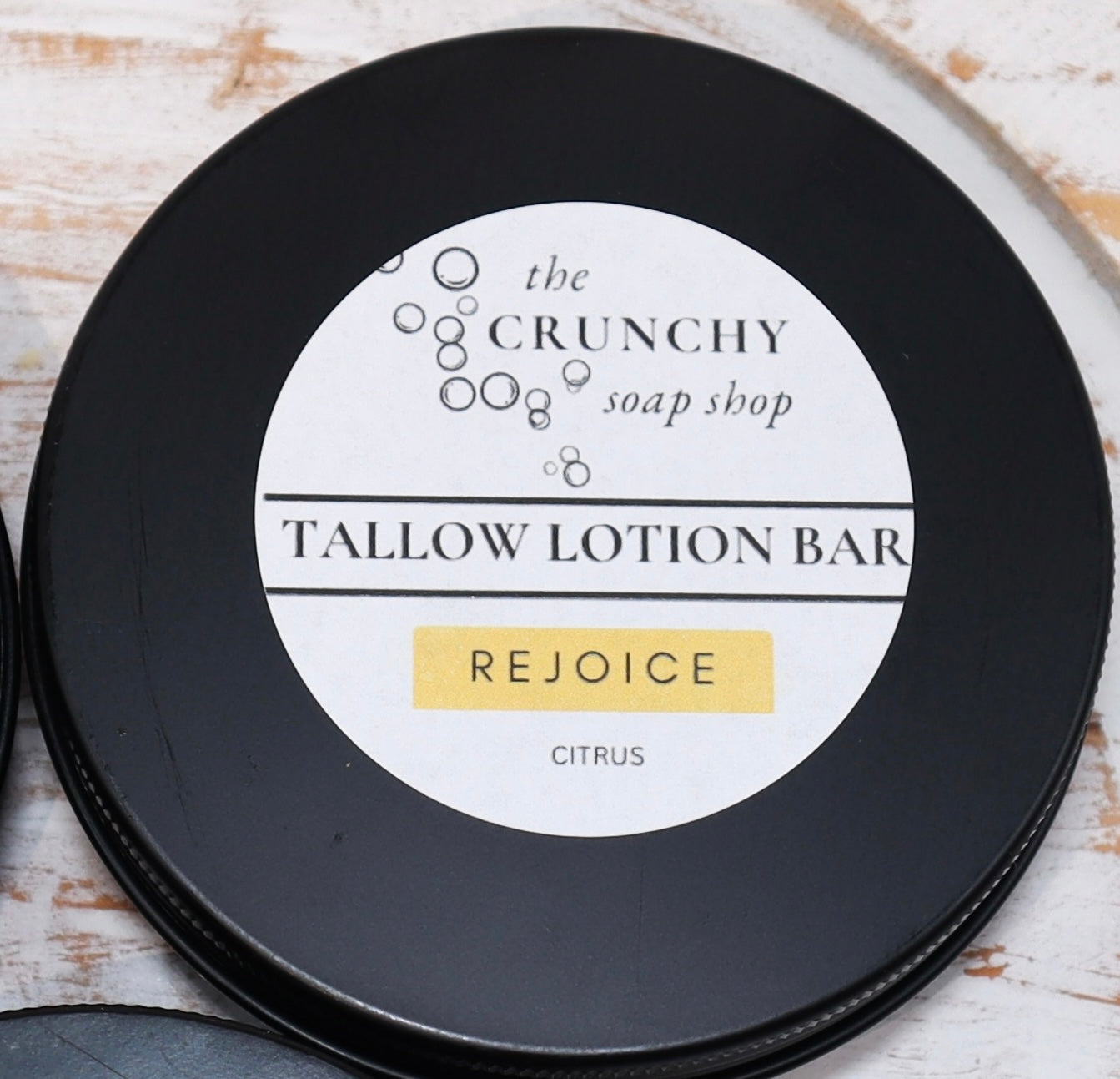Tallow Lotion Bar | Grass Fed Suet Tallow, Shea Butter & Beeswax | Essential Oils | Tin Container | On-the-Go Moisturizer