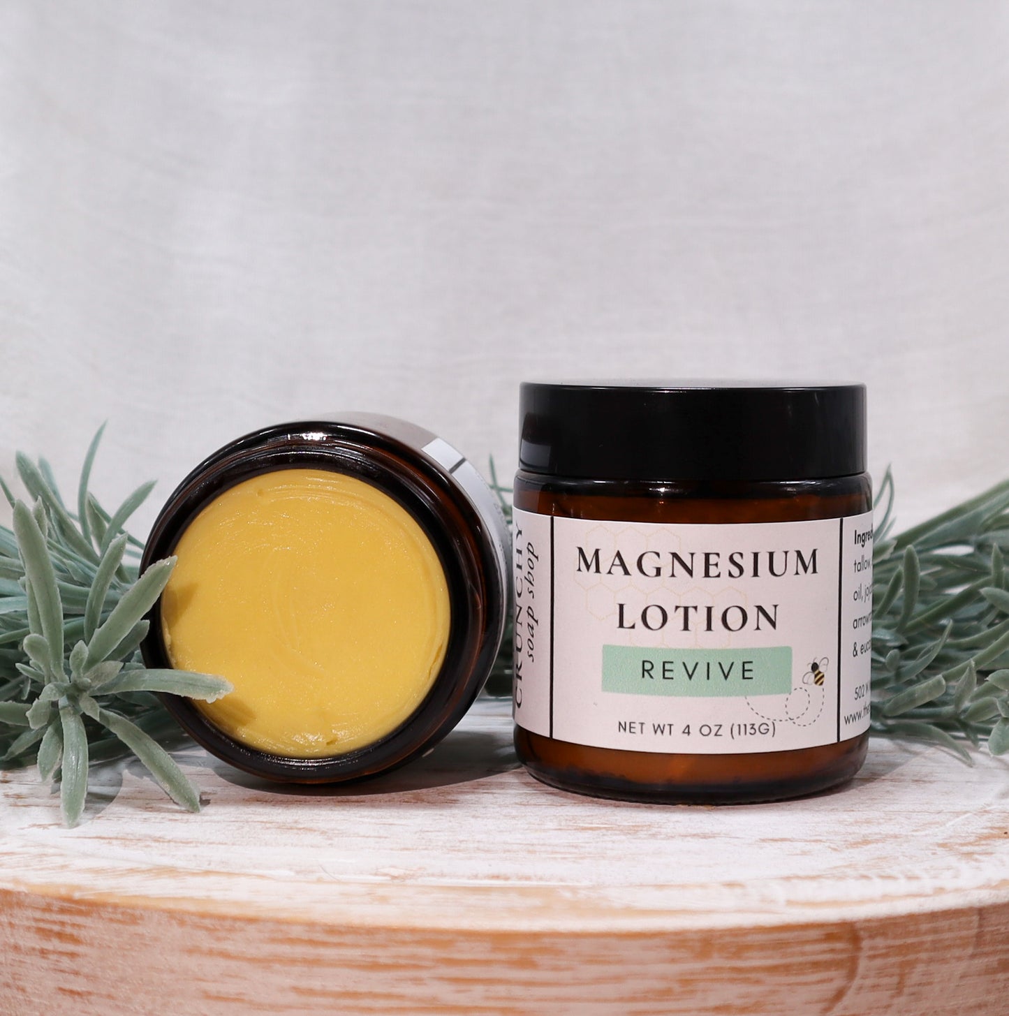 Magnesium Lotion | Tallow Body Butter with Magnesium Oil | Grass Fed Suet Tallow, Shea & Beeswax | Natural Skin Care, Minerals