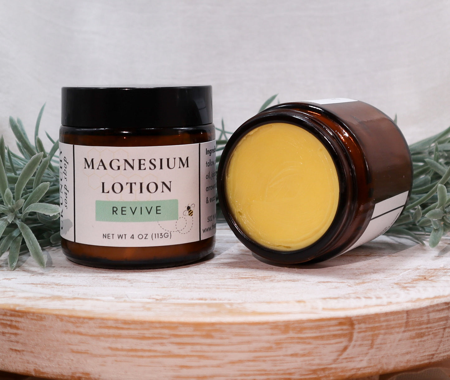 Magnesium Lotion | Tallow Body Butter with Magnesium Oil | Grass Fed Suet Tallow, Shea & Beeswax | Natural Skin Care, Minerals