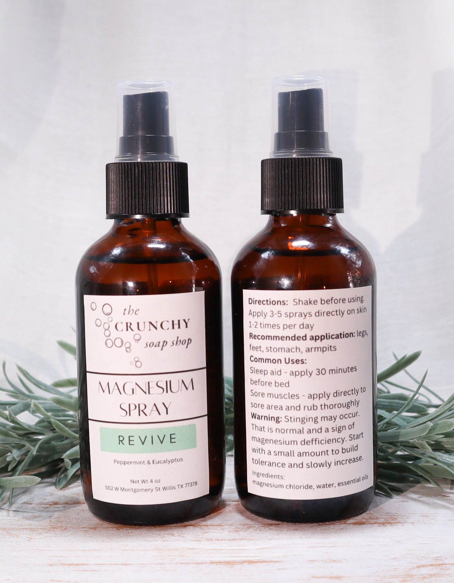 Magnesium Oil Spray | Magnesium Chloride Body Spray with Essential Oils | Daily Wellness Mist