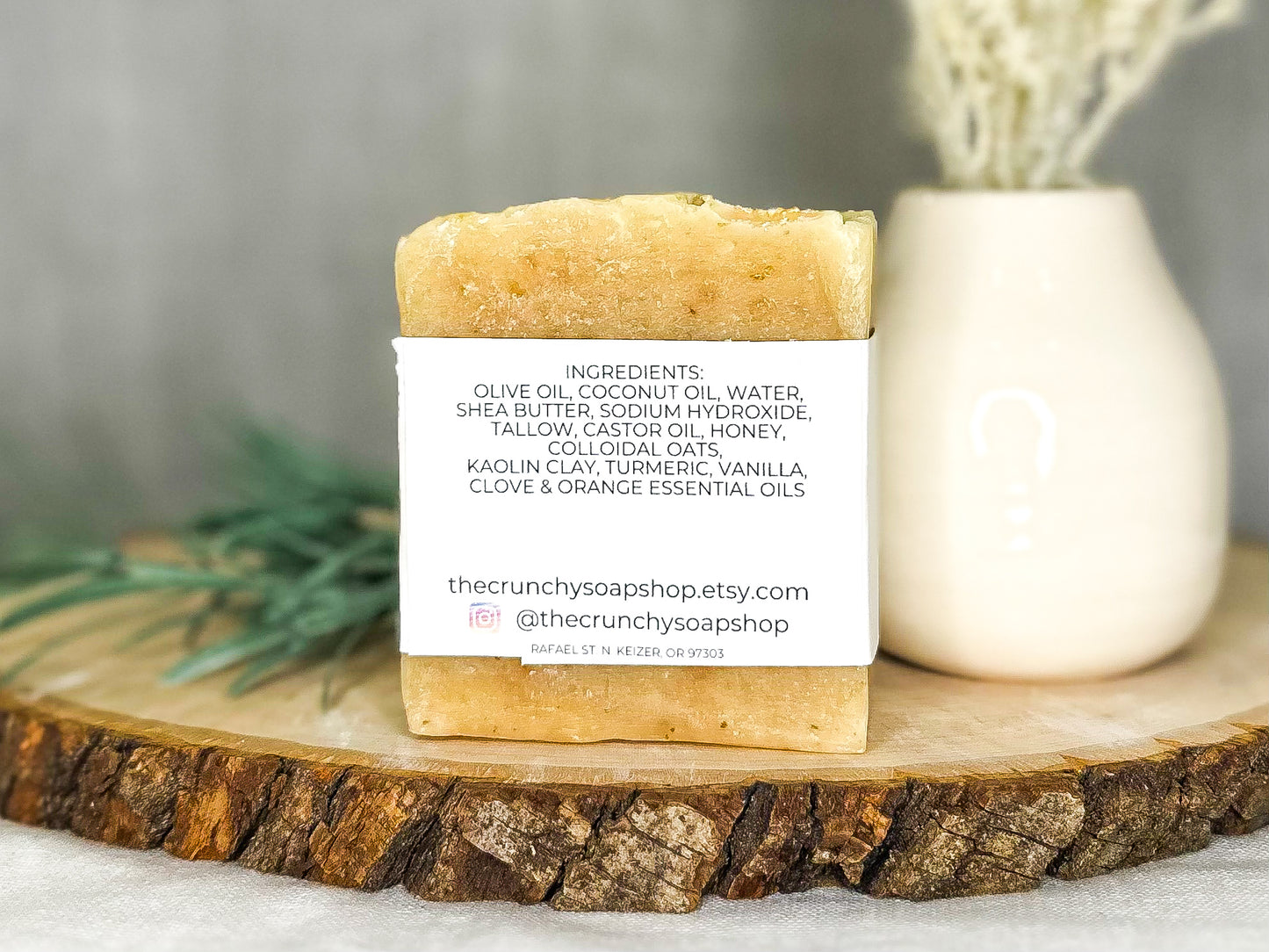 Oatmeal & Honey Bar Soap-Handmade-Artisan-Cold Process